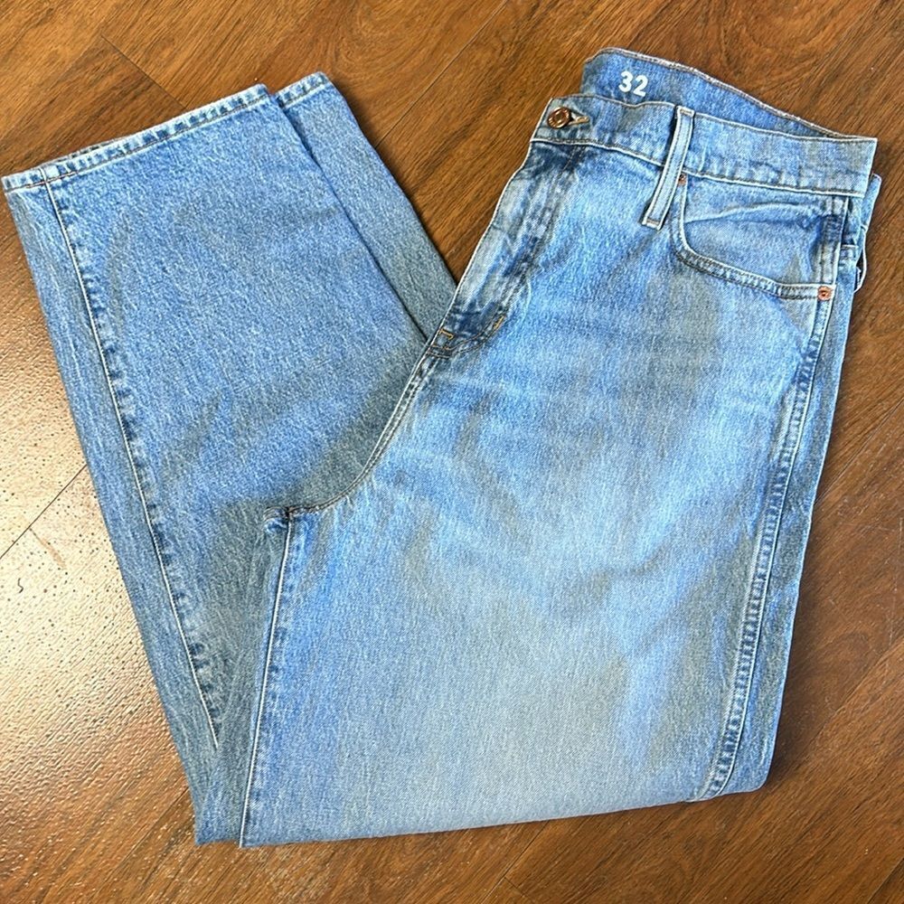 New Women’s J CREW High-rise Peggy tapered jean Blue delancey sZ 32 80s vintage - Picture 12 of 13